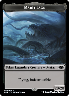 Insect // Marit Lage Double-Sided Token [Dominaria Remastered Tokens] | The CG Realm