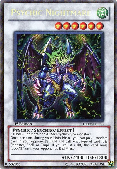 Psychic Nightmare [DREV-EN085] Secret Rare | The CG Realm