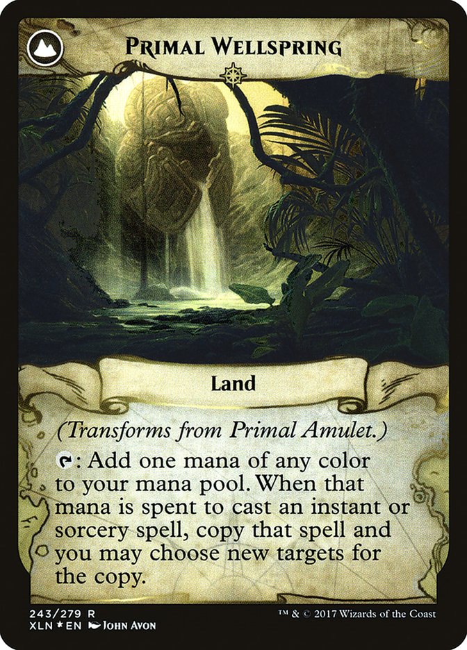 Primal Amulet (PRE-243) - Ixalan Promos: (compasslanddfc) Foil