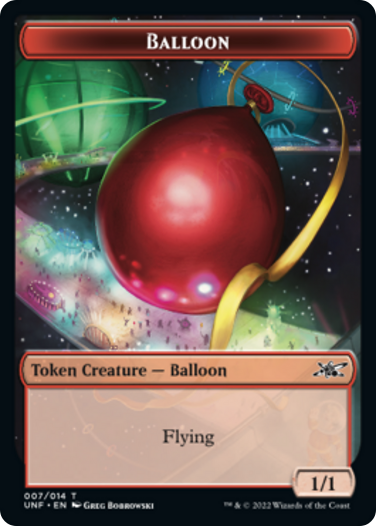 Clown Robot (003) // Balloon Double-Sided Token [Unfinity Tokens] | The CG Realm