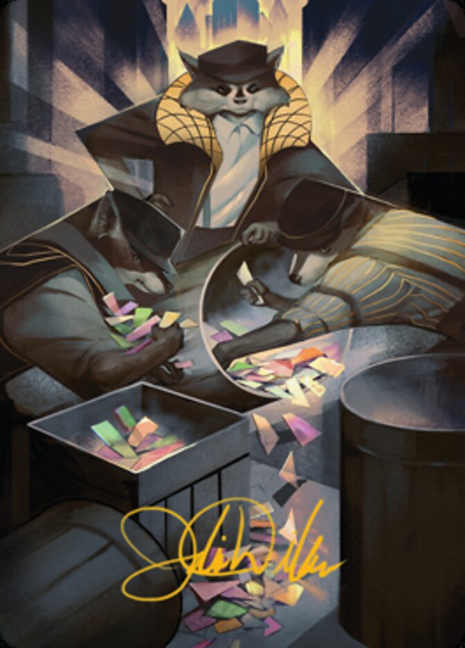 Masked Bandits Art Card (Gold-Stamped Signature) [Streets of New Capenna Art Series] | The CG Realm
