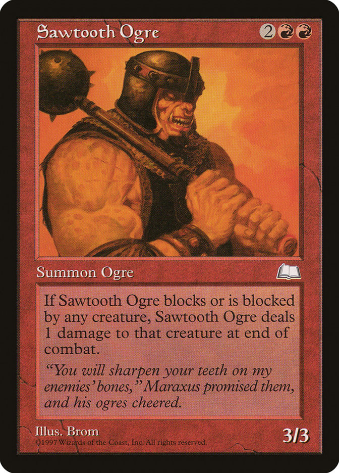 Sawtooth Ogre [Weatherlight] | The CG Realm