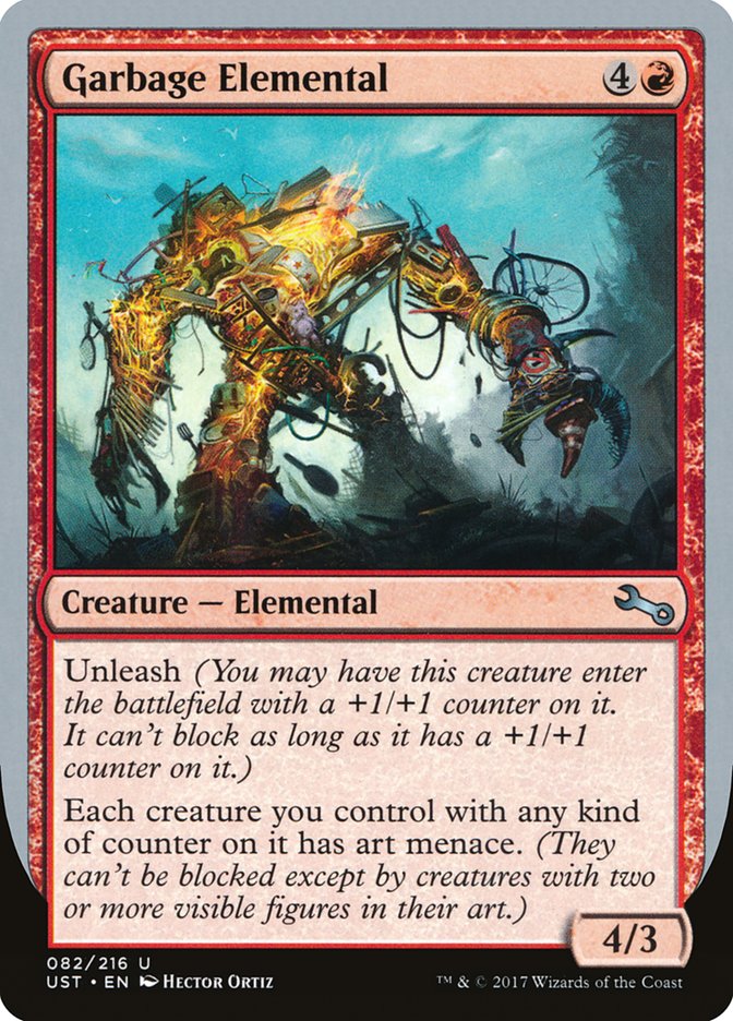 Garbage Elemental (4/3 Creature) [Unstable] | The CG Realm