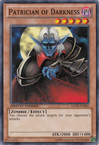 Patrician of Darkness [GLD5-EN002] Common | The CG Realm