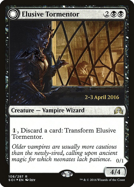 Elusive Tormentor (PRE-108) - Shadows over Innistrad Promos: (Double Faced Transform) Foil