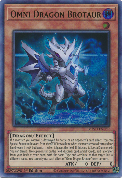 Omni Dragon Brotaur [MP20-EN059] Ultra Rare | The CG Realm