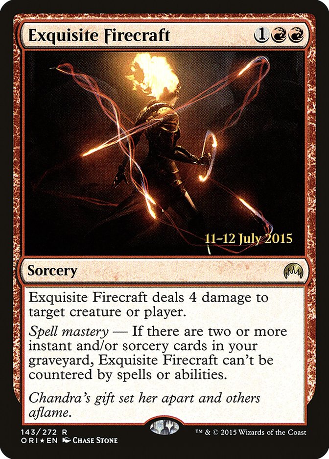 Exquisite Firecraft [Magic Origins Prerelease Promos] | The CG Realm