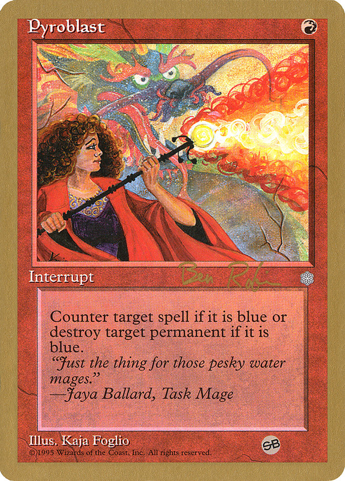 Pyroblast (Ben Rubin) (SB) [World Championship Decks 1998] | The CG Realm