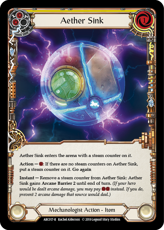 Aether Sink [ARC017-R] (Arcane Rising)  1st Edition Rainbow Foil | The CG Realm