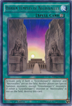 Hidden Temples of Necrovalley [MP14-EN230] Rare | The CG Realm