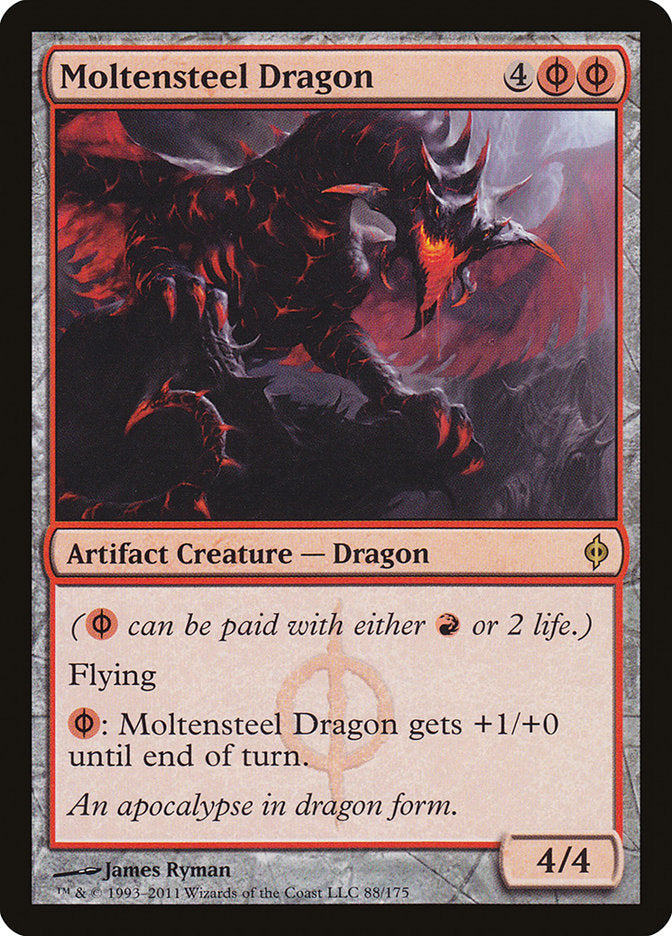 Moltensteel Dragon [New Phyrexia] | The CG Realm