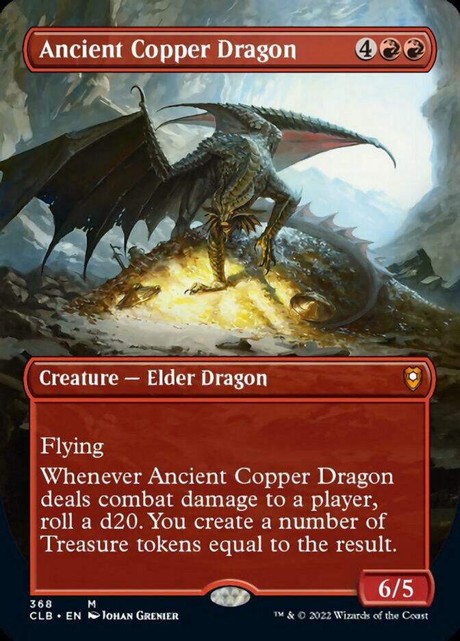 Ancient Copper Dragon (Borderless Alternate Art) [Commander Legends: Battle for Baldur's Gate] | The CG Realm