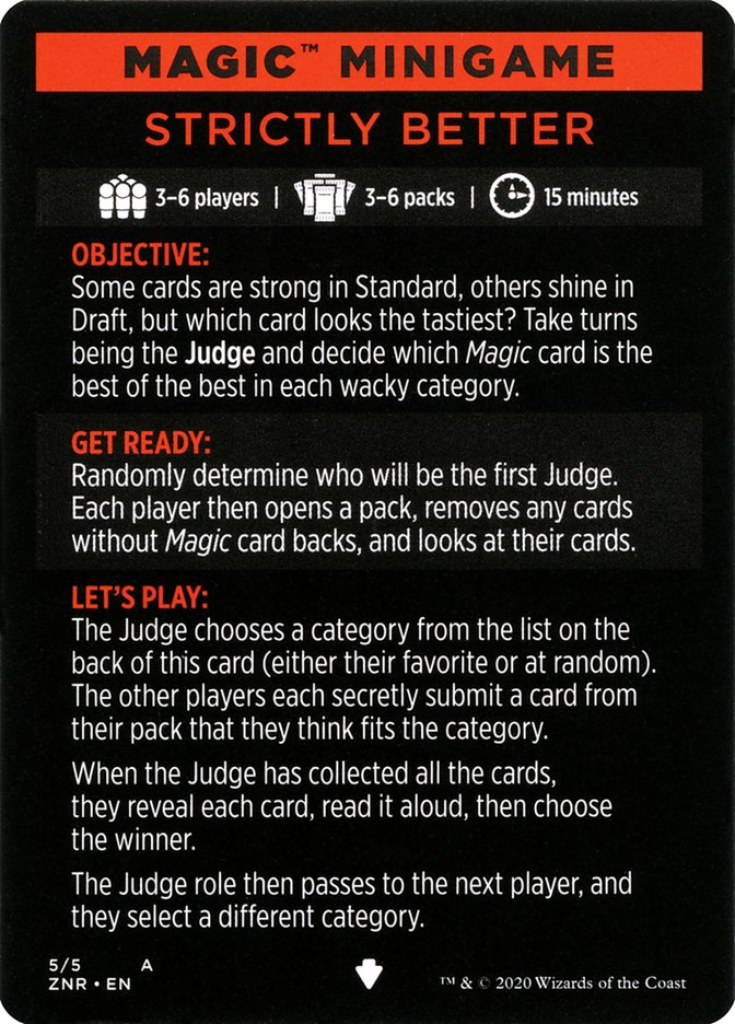 Strictly Better (Magic Minigame) [Zendikar Rising Minigame] | The CG Realm