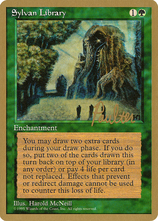 Sylvan Library (Preston Poulter) [Pro Tour Collector Set] | The CG Realm