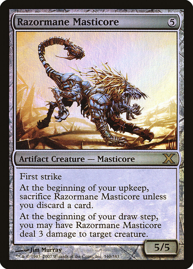 Razormane Masticore (Premium Foil) [Tenth Edition] | The CG Realm