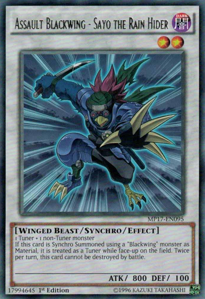 Assault Blackwing - Sayo the Rain Hider [MP17-EN095] Rare | The CG Realm