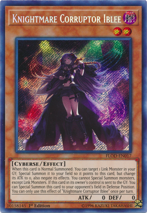 Knightmare Corruptor Iblee [FLOD-EN017] Secret Rare | The CG Realm