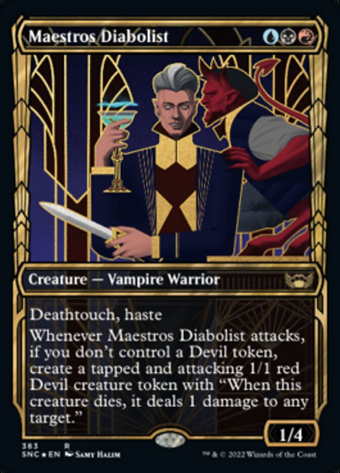 Maestros Diabolist (Showcase Golden Age Gilded Foil) [Streets of New Capenna] | The CG Realm