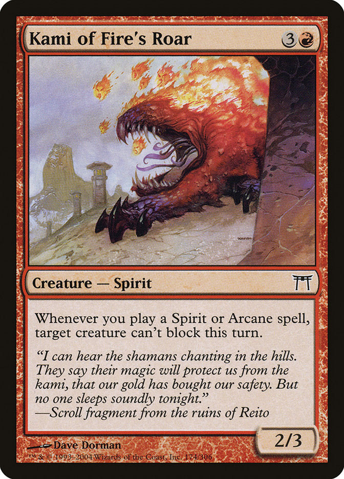 Kami of Fire's Roar [Champions of Kamigawa] | The CG Realm
