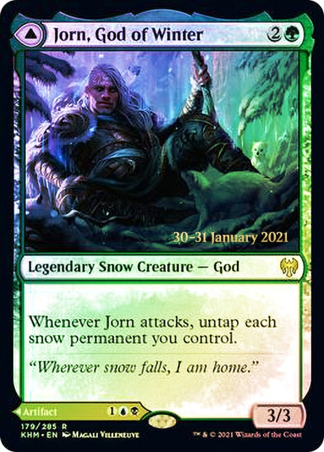 Jorn, God of Winter (PRE-179) - Kaldheim Promos: (snow) Foil