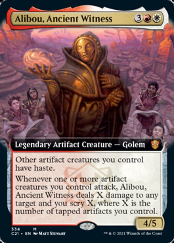 Alibou, Ancient Witness (Extended Art) [Commander 2021] | The CG Realm