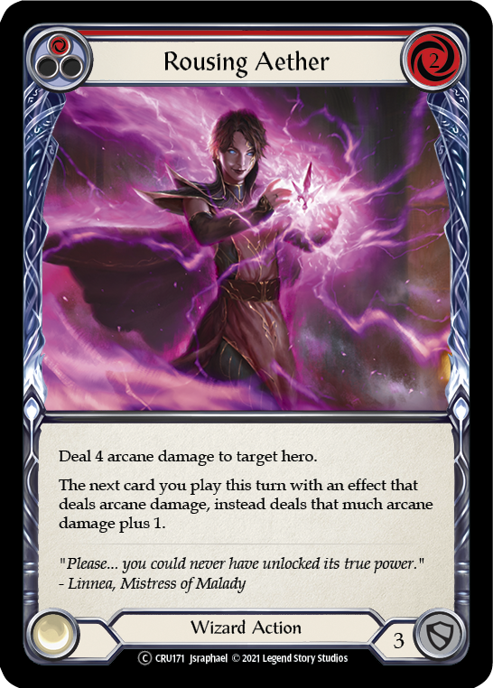 Rousing Aether (Red) [U-CRU171] (Crucible of War Unlimited)  Unlimited Normal | The CG Realm