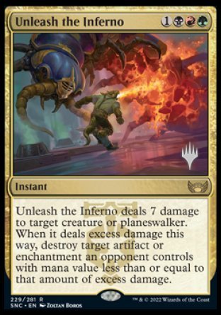 Unleash the Inferno (Promo Pack) [Streets of New Capenna Promos] | The CG Realm