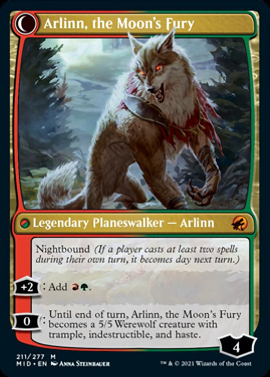 Arlinn, the Pack's Hope (MID-211) - Innistrad: Midnight Hunt: (Double Faced Transform)