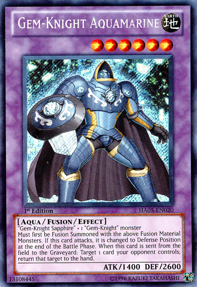 Gem-Knight Aquamarine [HA05-EN020] Secret Rare | The CG Realm