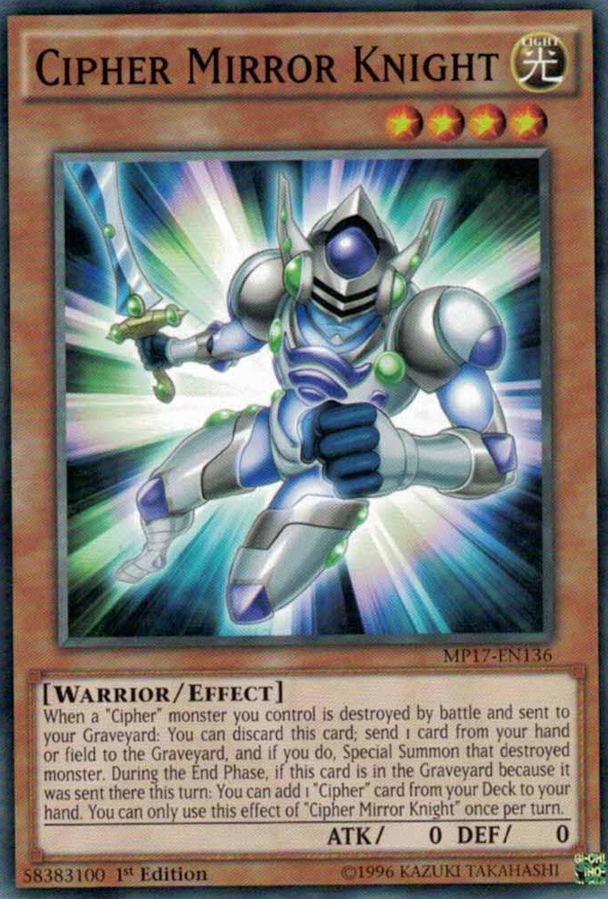 Cipher Mirror Knight [MP17-EN136] Common | The CG Realm