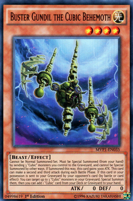 Buster Gundil the Cubic Behemoth [MVP1-EN035] Ultra Rare | The CG Realm