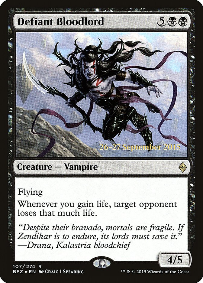 Defiant Bloodlord [Battle for Zendikar Prerelease Promos] | The CG Realm