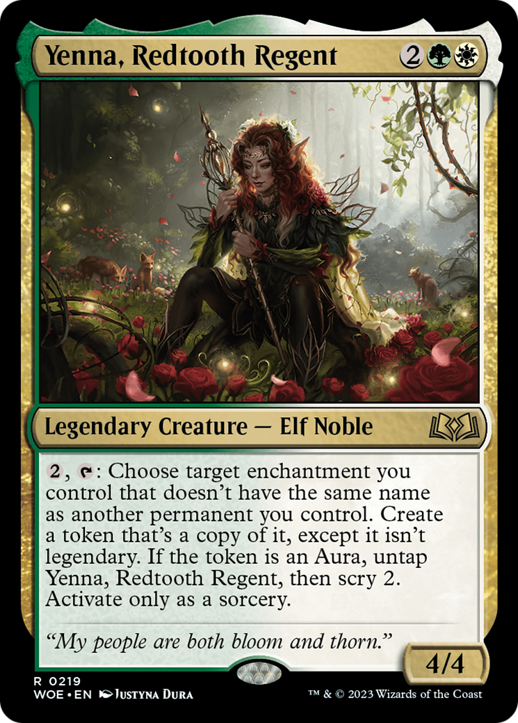 Yenna, Redtooth Regent [Wilds of Eldraine Prerelease Promos] | The CG Realm