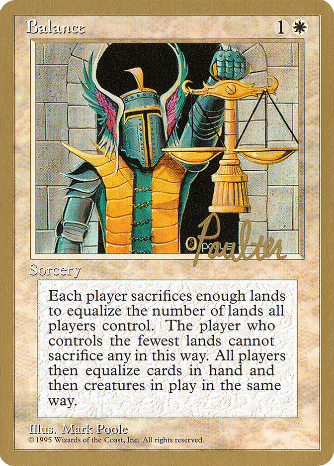 Balance (Preston Poulter) [Pro Tour Collector Set] | The CG Realm
