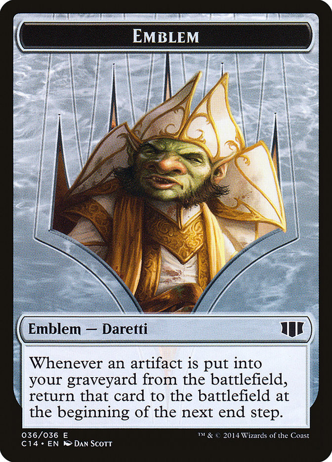 Daretti, Scrap Savant Emblem // Tuktuk the Returned Double-Sided Token [Commander 2014 Tokens] | The CG Realm