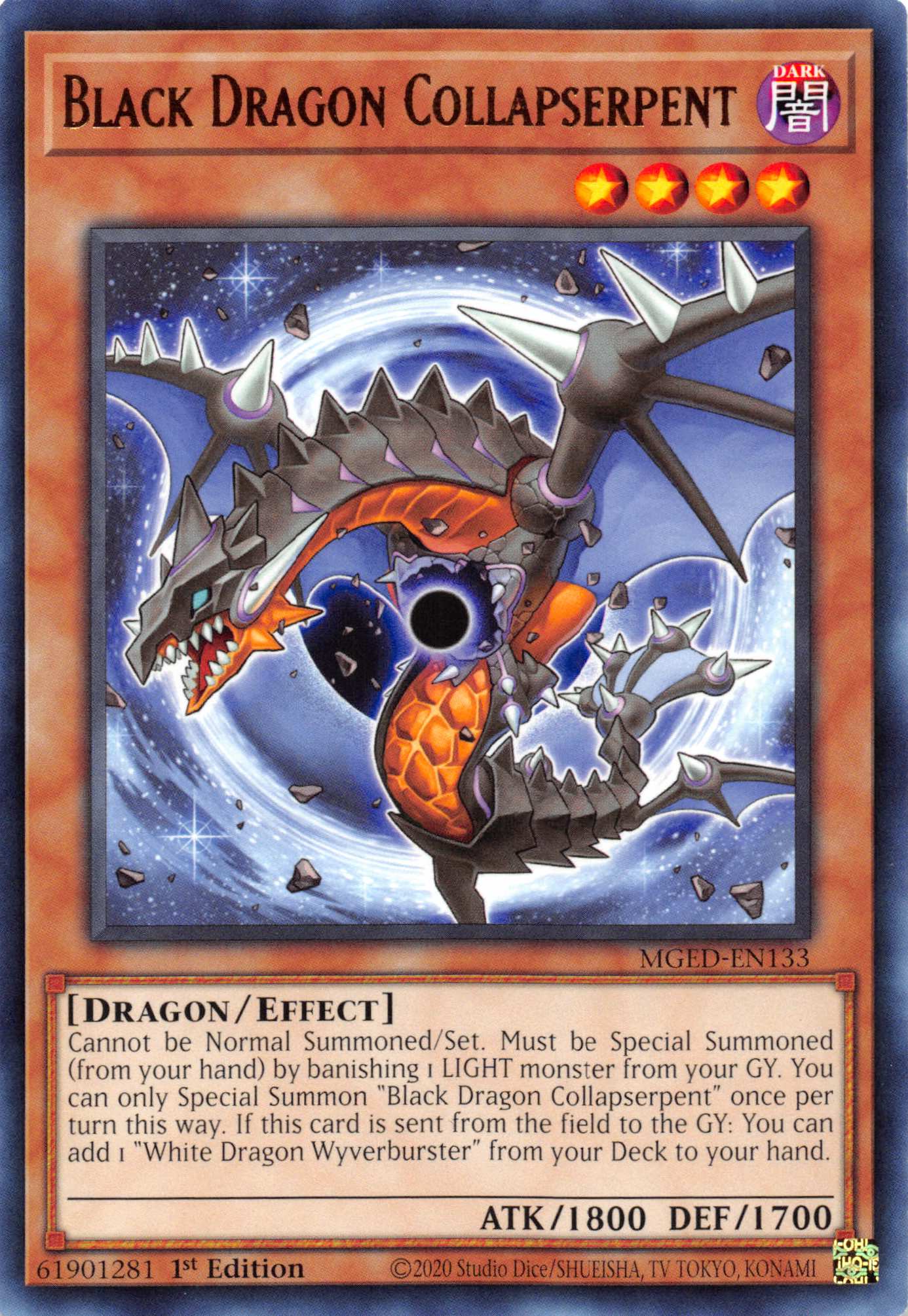 Black Dragon Collapserpent [MGED-EN133] Rare | The CG Realm