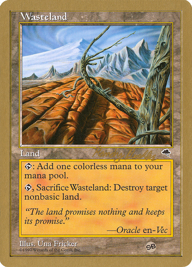 Wasteland (Randy Buehler) (SB) [World Championship Decks 1998] | The CG Realm
