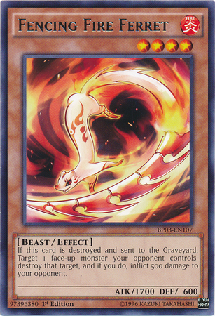 Fencing Fire Ferret [BP03-EN107] Rare | The CG Realm