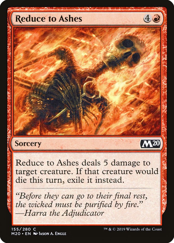 Reduce to Ashes [Core Set 2020] | The CG Realm