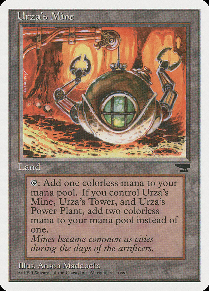 Urza's Mine (Orange Background) [Chronicles] | The CG Realm