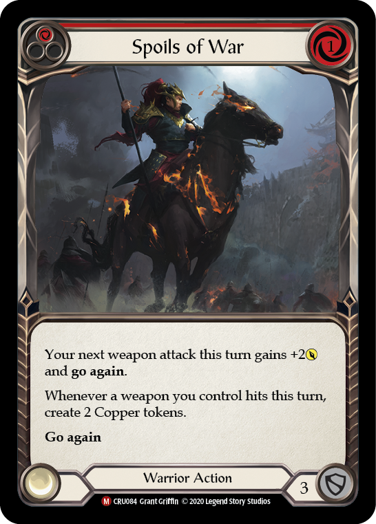 Spoils of War [CRU084] (Crucible of War)  1st Edition Rainbow Foil | The CG Realm