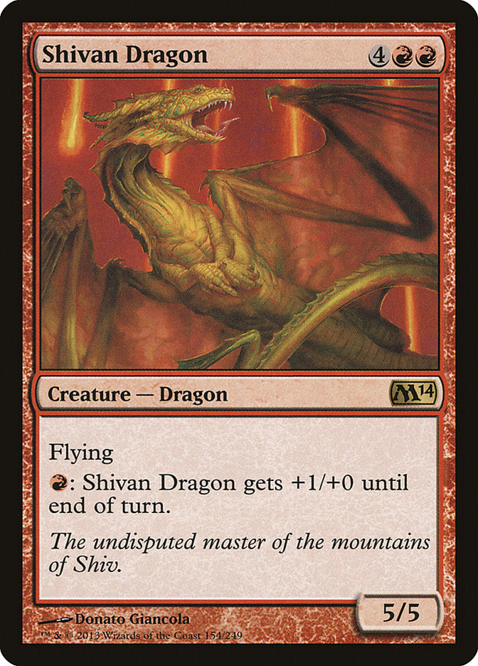 Shivan Dragon [Magic 2014] | The CG Realm