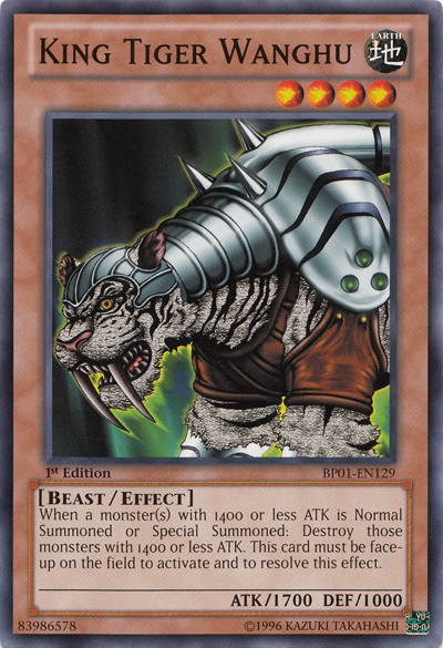 King Tiger Wanghu [BP01-EN129] Common | The CG Realm