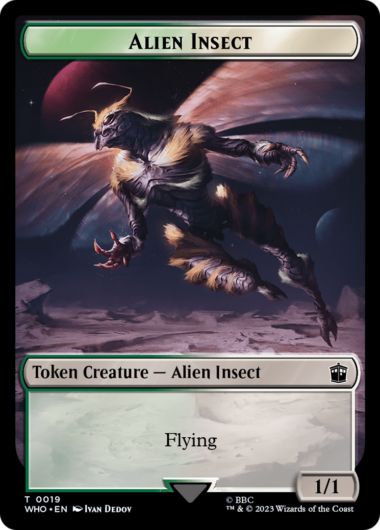 Alien Angel // Alien Insect Double-Sided Token [Doctor Who Tokens] | The CG Realm