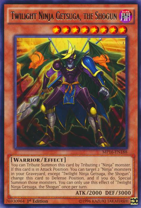 Twilight Ninja Getsuga, the Shogun [MP16-EN188] Rare | The CG Realm