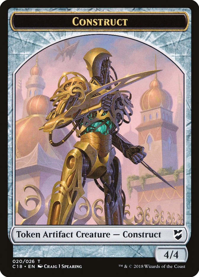 Myr (007) // Construct (020) Double-Sided Token [Commander 2018 Tokens] | The CG Realm