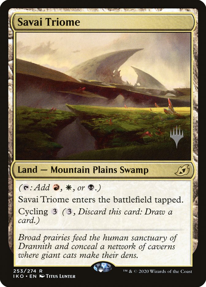 Savai Triome (Promo Pack) [Ikoria: Lair of Behemoths Promos] | The CG Realm