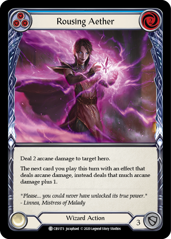 Rousing Aether (Blue) [CRU173] (Crucible of War)  1st Edition Rainbow Foil | The CG Realm