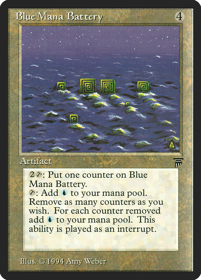 Blue Mana Battery [Legends] | The CG Realm