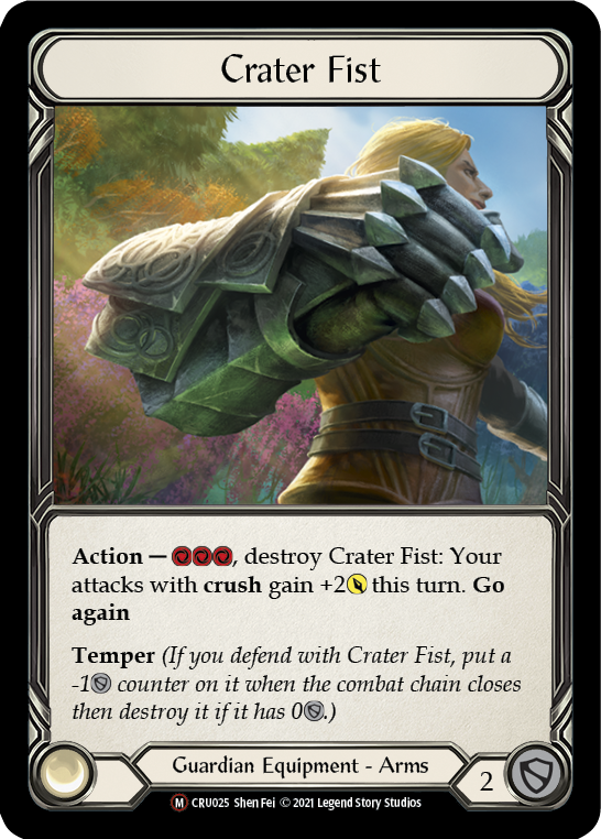 Crater Fist [U-CRU025] (Crucible of War Unlimited)  Unlimited Rainbow Foil | The CG Realm